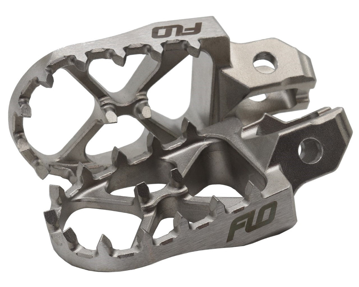 Husqvarna Stainless Steel Foot Pegs - Flo Motorsports