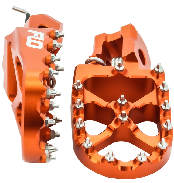 Orange 2025 bike pegs