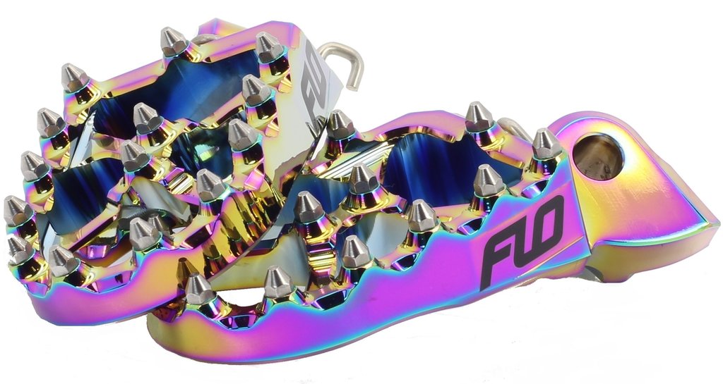 FLO Motorsports V2 MX ジェットフューエル Flo Motorsports V2 MX Style Footpegs - Jet Fuel - FPEG-800JET