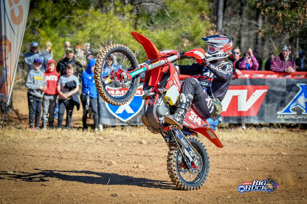 FLO MOTORSPORTS backed rider GRANT BAYLOR Earns Big Buck Overall Win!