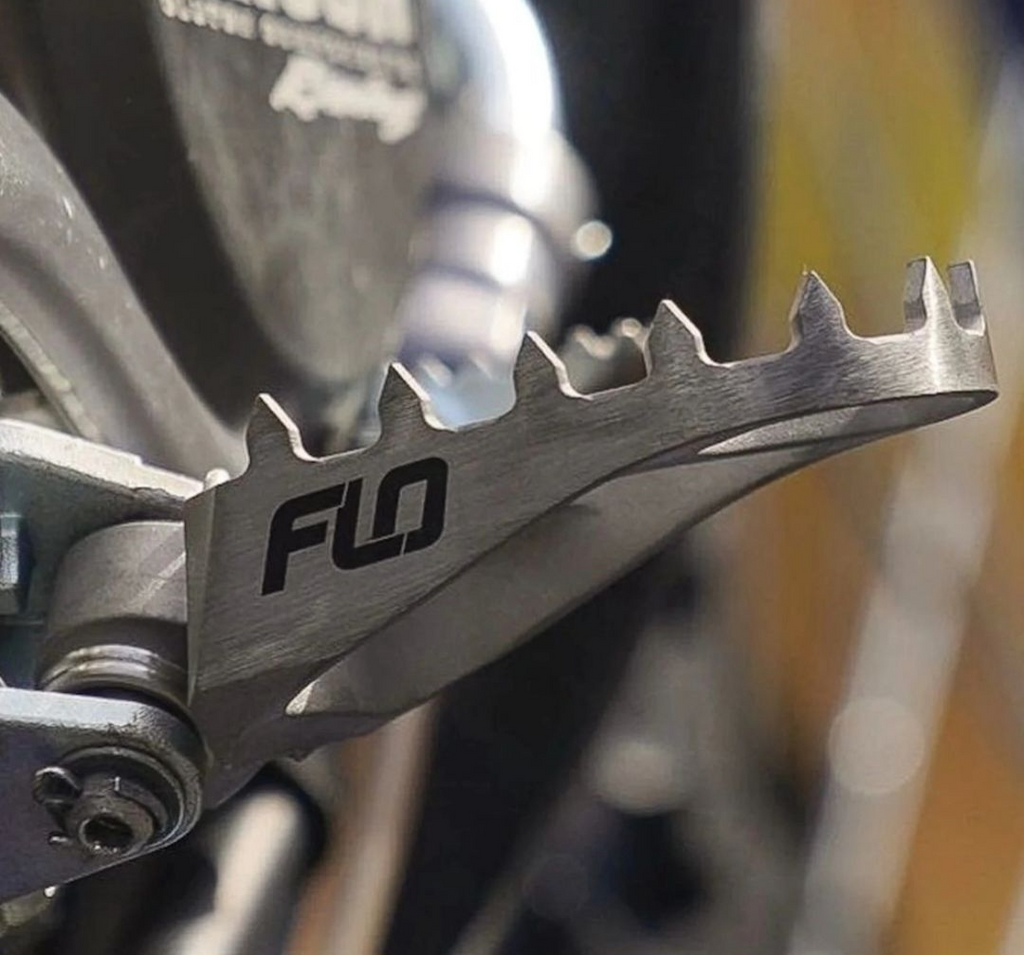 Unbreakable Performance: Flo Motorsports Stainless Steel Foot Pegs Dominate Hard Enduro