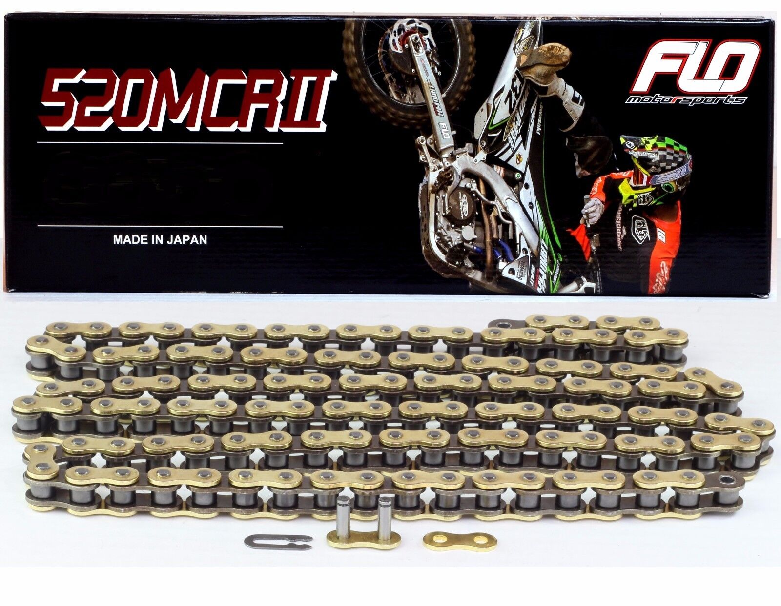 Dirt Bike Chain Heavy Duty 520/120 Link Flo motorsports – Flo