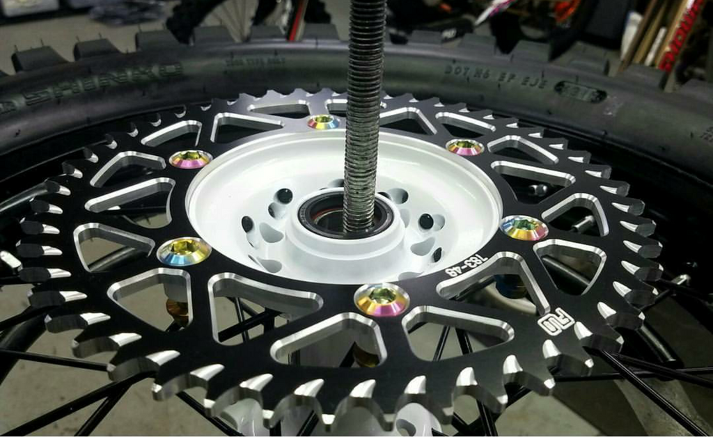 Titanium Sprocket Bolt and Nut Kit. TI