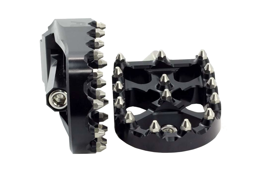 商品画像：Flo Motorsports MX Style Floorboards and Pegs For Indian 1