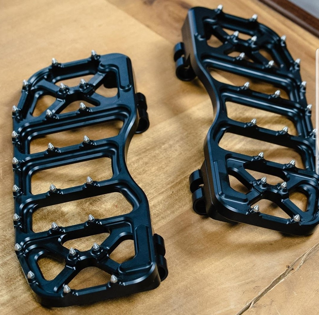 thumbnail image 2 of Happy-Motor Complete Floorboard Set For Harley Touring Road Glide & Street Glide - Black CNC Aluminum Footboards 2 of 5
