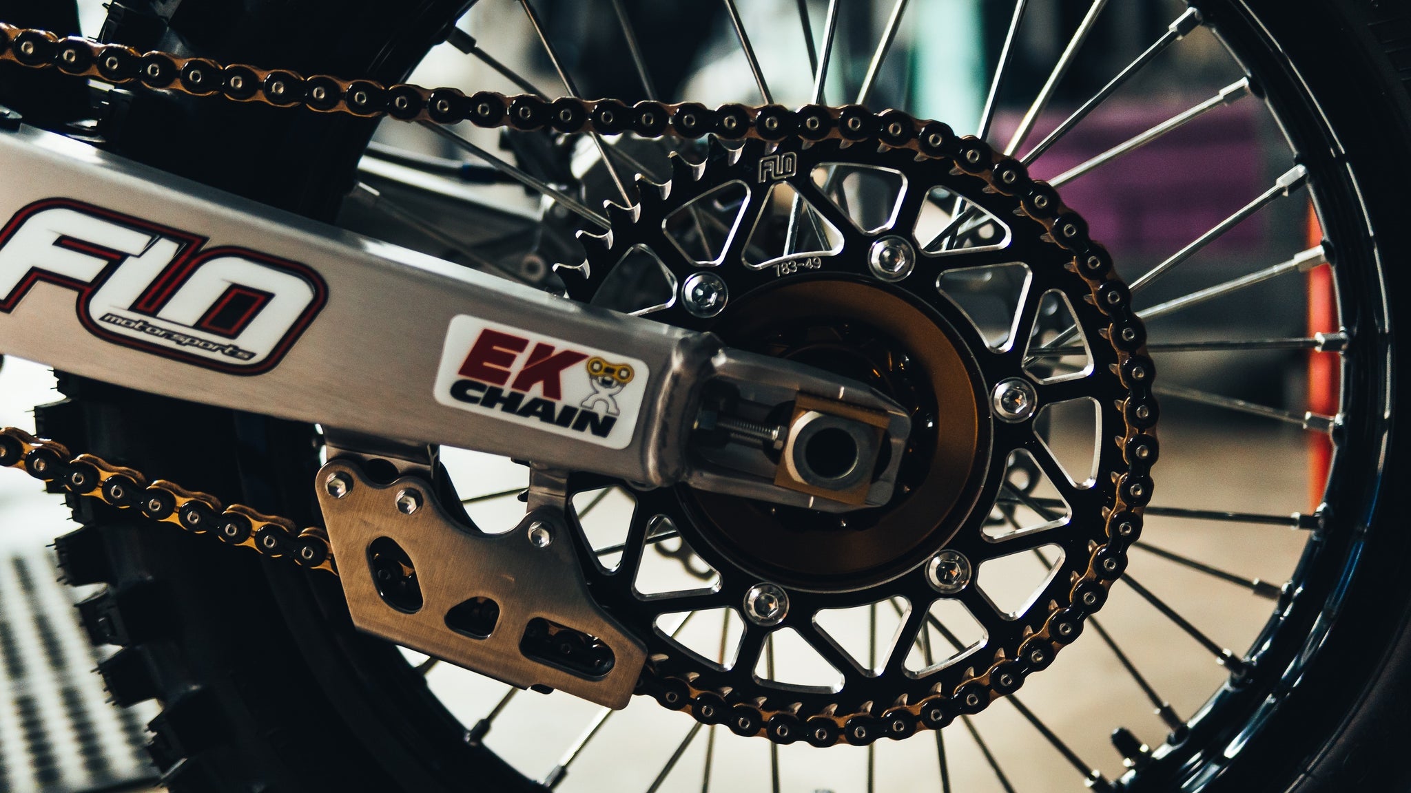 Honda CRF250 CR125 Sprocket Set / Chain Heavy Duty O-Ring Kit Black 13T / 49T | UK - Foto 11